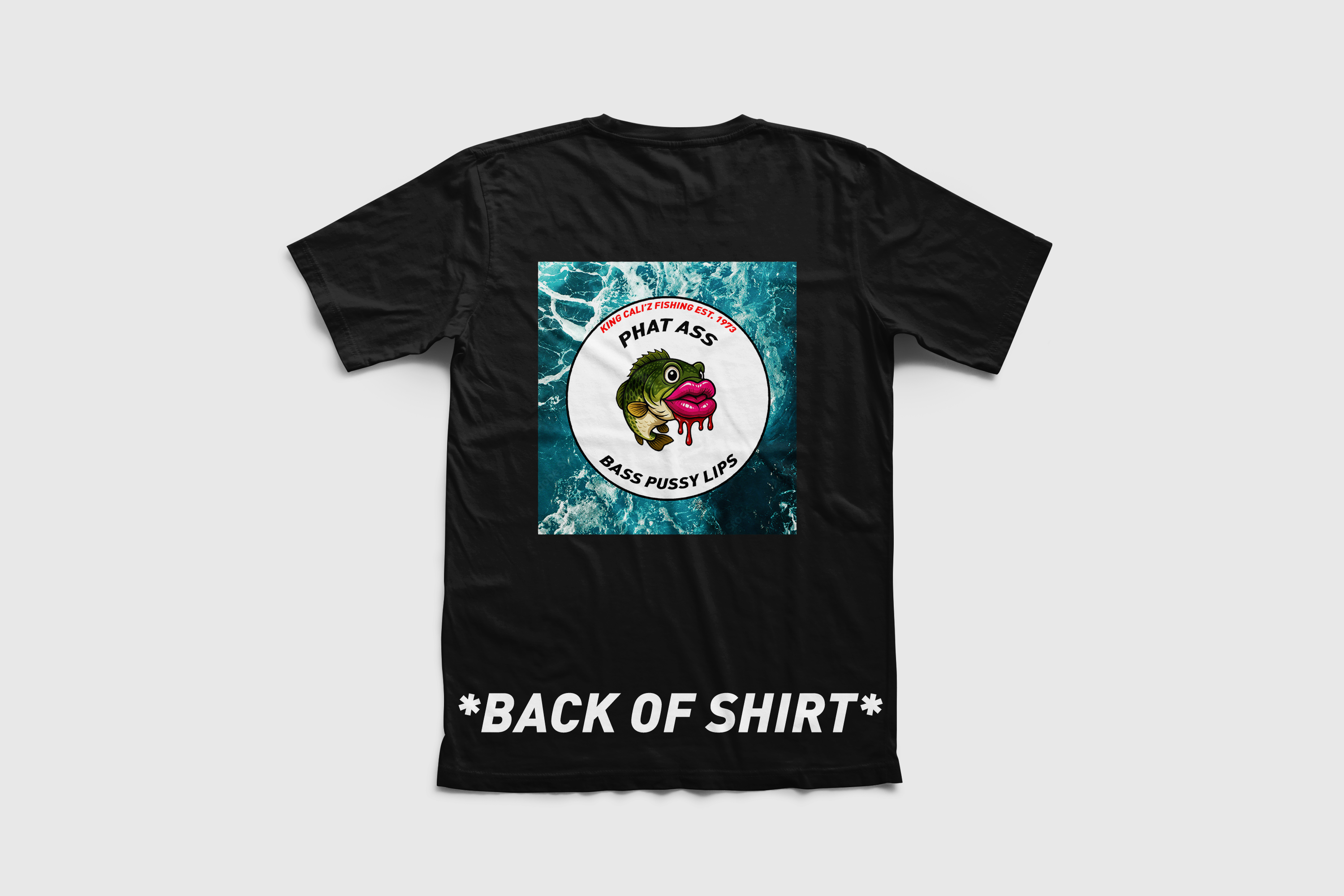 (Front & Back Graphic) Phat A** Bass Pu**y Lips T-Shirt