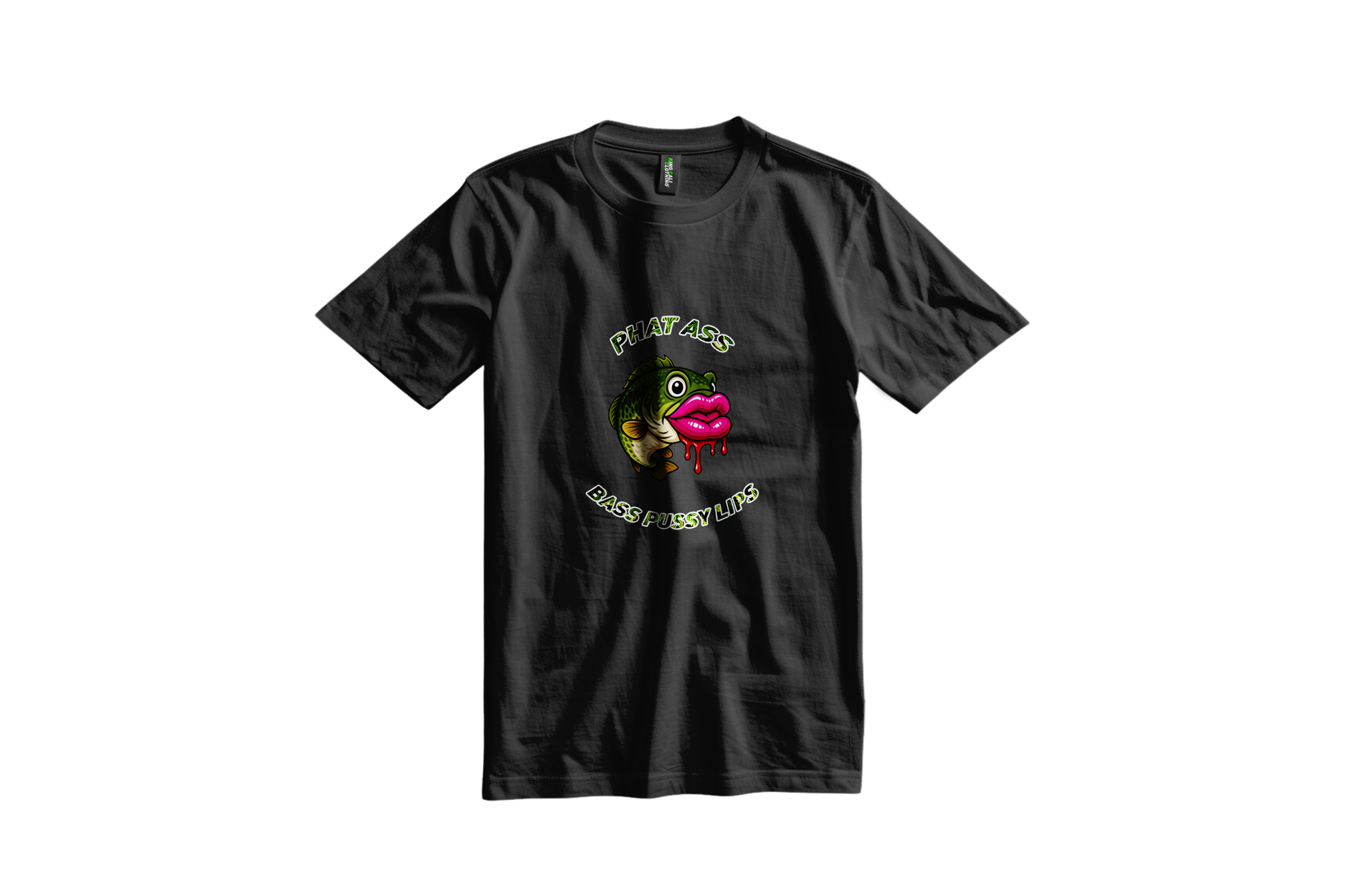 (Front & Back Graphic) Phat A** Bass Pu**y Lips T-Shirt
