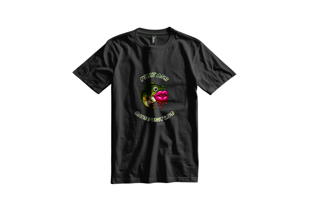 (Front & Back Graphic) Phat A** Bass Pu**y Lips T-Shirt