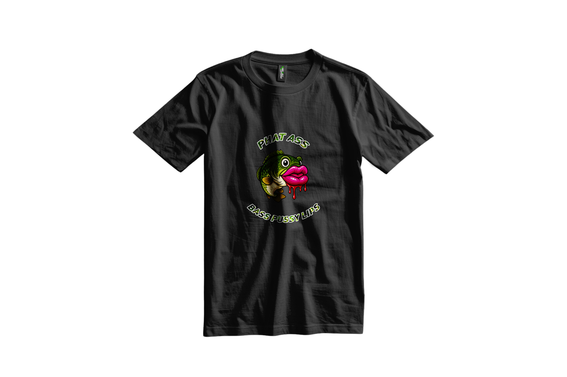 (Front & Back Graphic) Phat A** Bass Pu**y Lips T-Shirt